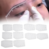 Kit de gabarits de modelage des sourcils 5 types, règle multi-styles, gabarit professionnel pour sculpter les sourcils, microblading parfait