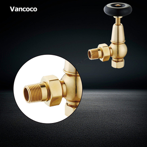 Vancoco IV-243 latón antiguo tradicional esquina las válvulas termostáticas del radiador-<span class=keywords><strong>TRV</strong></span> y detentores de conjunto - Product Image 2