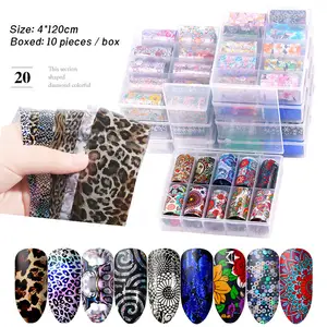 Лидер продаж, оптовая продажа, популярные леопардовые наклейки для ногтей, сексуальные 3d наклейки для ногтей с дикими животными, декоративные наклейки для ногтей