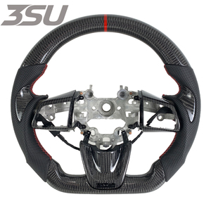 Volante de Fibra de Carbono Personalizado para Kia <span class=keywords><strong>Stinger</strong></span> 2018-2024, para Modelos Sedán GT, GTS, GT1, GT2, GT-Line, Estilo Universal - Product Image 1