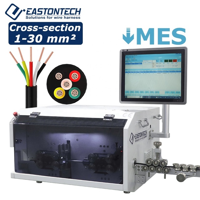 EW-05F+S Cross-Section 4 - 30mm2 Multiple Cable Cutting Stripping Peeling Machine With Ce Certificate