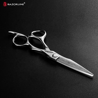 Coffret de ciseaux de coiffure professionnels en acier Damas du Japon, logo personnalisé, acier inoxydable