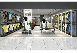 <span class=keywords><strong>Estantes</strong></span> Personalizados <span class=keywords><strong>para</strong></span> Calzado Deportivo, Exhibidores de Ropa Masculina, Exhibidores Comerciales de Ropa <span class=keywords><strong>para</strong></span> Exteriores de Acero y Madera - Product Image 5