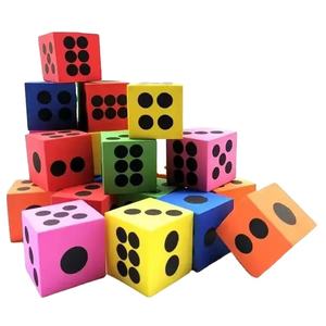 Dados de Espuma EVA Impresos Personalizados de Fábrica, Dados de <span class=keywords><strong>Juego</strong></span> Coloridos para Ejercicio Físico, Dados Educativos de Espuma Coloridos, Juguetes de Desarrollo - Product Image 2