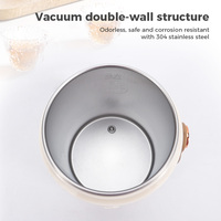 Bouilloire Électrique Portable à Température Contrôlée, Maintien au Chaud par Vacuum, en Acier Inoxydable