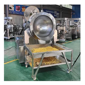 Full Automatic Industrial Gas Popcorn Making Machine Electric Caramel Popcorn Machine