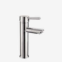 Robinet de cuisine et salle de bain monotrou à montage sur plan, design moderne, poignée unique, fonction doseuse, en acier inoxydable 304, finition chromée