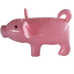 Waterhan Bestseller: Piccolo Giocattolo Gonfiabile Interattivo in PVC a Forma di Maialino Bianco e Blu, Pieghevole e Impermeabile, per Bambini - Product Image 4