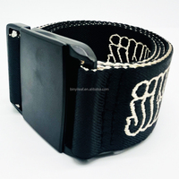 Ceinture tactique en nylon de 38 mm avec boucle magnétique à motif jacquard personnalisé pour pantalon de sport, de gym ou de ski pour hommes