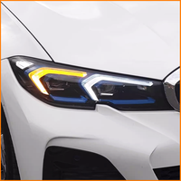 Untuk BMW Seri 3 G20 G28 2020-2022 sampai 2026 Model Baru Shadowline Black Edition Blue Laser Look LED DRL Lampu Depan Upgrade