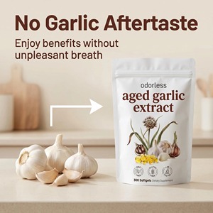 Fabricant en marque blanche : Gélules d'<span class=keywords><strong>ail</strong></span> inodores pour la santé cardiaque, favorisant la circulation saine, le soutien immunitaire quotidien et l'action antioxydante. - Product Image 3