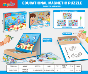 Rompecabezas Magnético Educativo para Niños de 4 Años, Bolsa de Almacenamiento Abierta, Primer Rompecabezas Magnético Educativo - Product Image 5