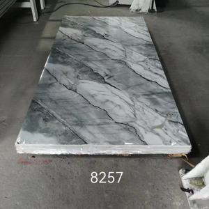 ウェットエリアスペシャル1mワイドX 10mm厚さ<span class=keywords><strong>PVC</strong></span>ウォールパネル中空内側防水大理石デザインカスタマイズオプション付き - Product Image 2