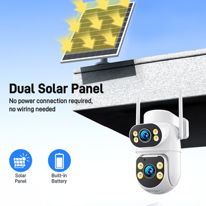 Cámara <span class=keywords><strong>de</strong></span> <span class=keywords><strong>Seguridad</strong></span> PTZ <span class=keywords><strong>de</strong></span> Doble Lente <span class=keywords><strong>de</strong></span> 4MP, Impermeable, con Panel Solar 4K, Red 4G, CMOS, <span class=keywords><strong>para</strong></span> Hogar y <span class=keywords><strong>Negocios</strong></span> - Product Image 3