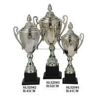 Trophée de sport en métal plaqué or et argent, gravé sur mesure, durable, imprimé en typographie, marque Phoenix, pour golf, football, badminton, vente en gros