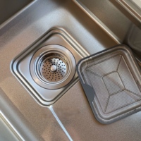 Évier de cuisine en acier inoxydable 304, évier simple épaissi, multifonctionnel, bac de lavage profond, durable, pour usage domestique