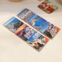 Offre spéciale Coffret cadeau souvenir touristique de Paris Coffret en PVC Ensemble de sous-verres avec tapis et tampons France Paris Souvenirs et cadeaux