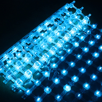 Layar Dekorasi LED Pixel Mesh Bentuk Persegi Produk Lampu DMX512 Layar Video Mesh Dinding Lampu