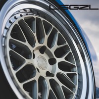 جنوط سيارات Lsgzl مصنوعة من قطعتين بتصميم مخصص وحافة عميقة، مقاس 5x114.3 و5x130 و5x120، مناسبة لسيارات موستانج وC8 وأودي وبي إم دبليو، عجلات سبائك ألومنيوم مقاس 22 بوصة للسيارات