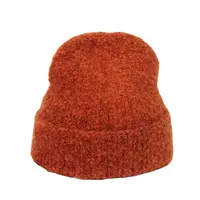 Альпака вязаный разноцветный шерстяная шляпа для женщин, для осени и зимы, дыня, Кожаная шапка, утолщенная теплая шапка бини