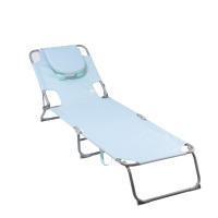 Chaise de plage pliable en tissu pour l'extérieur, mobilier de loisirs moderne pour le camping et les pique-niques