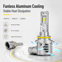 Ampoule de phare LED SFIDA WM20 DC9-30V en alliage de zinc et d'aluminium, refroidissement intégré, Plug and Play, pour voiture, moto, feu antibrouillard