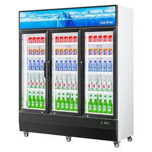 MUXUE porta in vetro verticale bevanda fredda bevanda Display frigorifero raffreddamento diretto