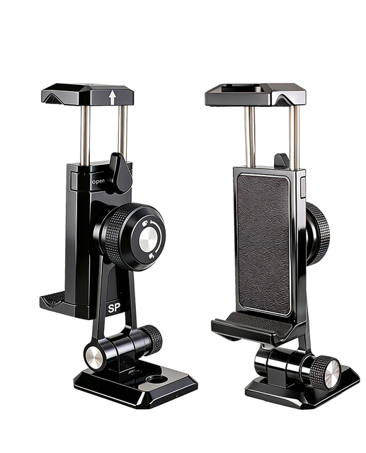 Aluminum Multi Functional Metal Desktop Phone Holder Teleprompter Stand and Handheld Recorder Phone Holder Camera Accessories