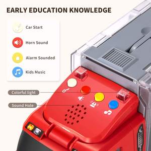 Ensemble de jouets de transport de véhicules de secours incendie moulés sous pression personnalisés 8 en <span class=keywords><strong>1</strong></span>, camion porte-voitures, tapis de jeu, camion de pompiers en plastique, alliage et métal, cadeaux - Product Image 3