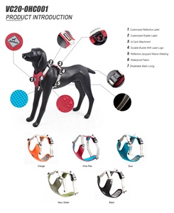 Arnés de Perro Transpirable de Poliéster con Diseño a Cuadros Color Vino Tinto, <span class=keywords><strong>Precio</strong></span> de Fábrica, Sin Tirones, Liberación Rápida, para Pasear Galgos - Product Image 3