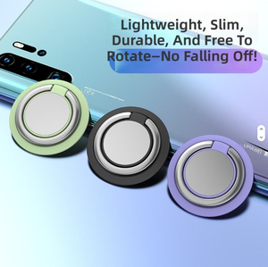Supporto per Telefono Cellulare con Anello, Rotazione a 360 Gradi, Pad Adesivo Magnetico Portatile per Letto e Scrivania, Universale - Product Image 5