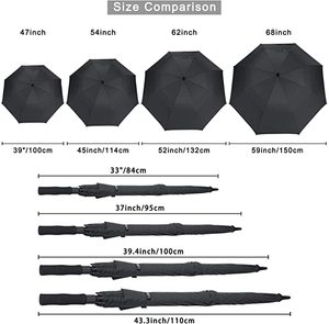 Ô Dù Chơi Gôn Hai Lớp Có Logo In Logo Tùy Chỉnh Ô Golf Chống Gió - Product Image 5