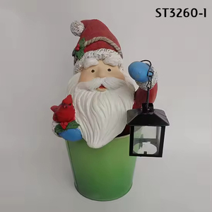 Ngoài trời đèn LED cho sân vườn cỏ không thấm nước <span class=keywords><strong>Snowman</strong></span>/Santa/Tuần Lộc giữ đèn năng lượng mặt trời giáng sinh nhựa thủ công mỹ nghệ - Product Image 2