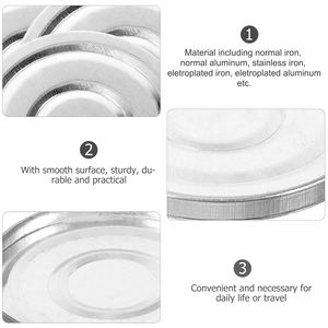 Boîtier métallique vide de 35 mm, rond et magnétique, pour recharge de highlighter - Product Image 2