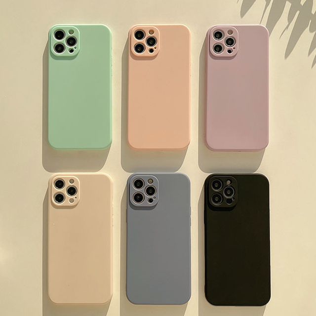 Factory Fast Shipping Good Quality Matte Silicone Phone Case for iPhone 16 11 Pro Max XS XR 7 8 Plus Soft Back Cover Stylish