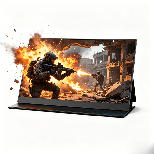 15.6 Inch Portable Monitor FHD 1080P IPS External Display 0.63kg Ultra Light Aluminum Alloy Dual Type-C Standard  for Laptop