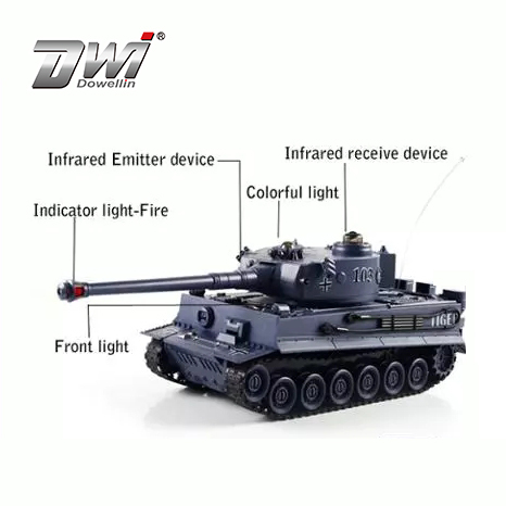 DWI Dowellin 4CH RC Tanks Toy Car Battle TankVS 1:16 Henglong