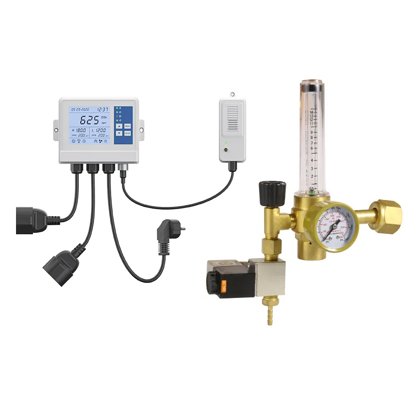 Kunden spezifischer OEM CO2 Controller 0-1O000 ppm optional für Pilzfarmen Gewächs häuser und Wachstums räume mit separatem Sensor