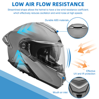 Casque de moto modulaire rabattable de haute qualité, casque de sport automobile Bluetooth, casques pour motos, fabrication personnalisée