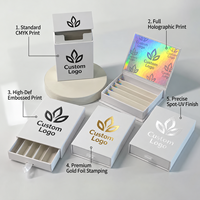 Boîte à tiroir en carton ondulé personnalisée OEM, recyclable, vide, pour 5 paquets de cigarettes pré-roulés, étui d'emballage pour cônes en papier