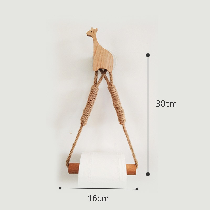 Hemp rope stick no beads giraffe style