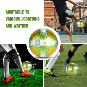 Drapeau <span class=keywords><strong>du</strong></span> <span class=keywords><strong>Brésil</strong></span> personnalisé, ballon de football cousu à la machine, PU/TPU/PVC, taille 4, entraînement des jeunes pour le football - Product Image 6