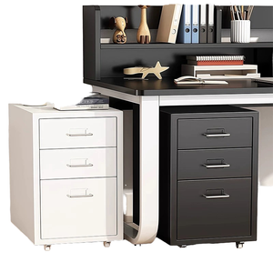 Modern Small Office Chinese Steel <b>Filing</b> <b>Cabinets</b> & Bedside -Tables with 3 Drawers and Lock <b>for</b> Commercial Use on <b>Sale</b> - Product Image 1