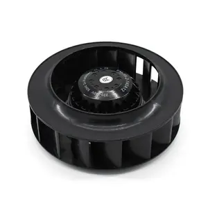 Black Backward Curved Centrifugal Fan 180mm Industrial Workshop Cooling Exhaust Fan Pipe Ventilation Air