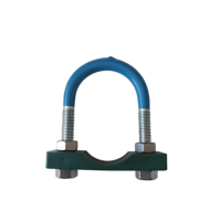 U-bolt Pad Plastic Cushion Fixed Plate Polypropylene Fastener Galvanized Round Pipe Fixing Gasket Fastener