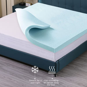 Matelas en mousse à mémoire de forme, rafraîchissant, hypoallergénique, respirant, écologique, 50 mm d'épaisseur, design moderne, hôtel, maison, adulte, grand lit - Product Image 4