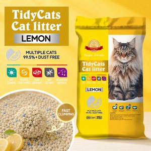 Arena para Gatos con Aroma a Limón, Arena de Bentonita Libre de Polvo Petkit, Arena para Gatos de Alta Absorción para Animales Pequeños - Product Image 1