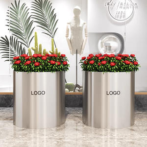 Support de <span class=keywords><strong>pot</strong></span> de fleurs modulaire créatif en acier inoxydable pour extérieur/table à fleurs avec cloison de séparation combinée pour plantation de parterres de fleurs - Product Image 1