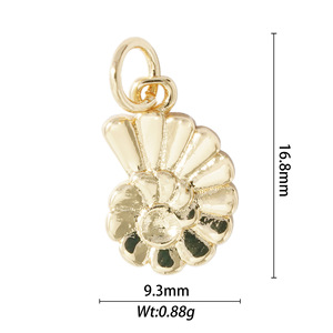 Ocean Series Pendant Jewelry Copper Alloy Seashell Conch Starfish Butterfly Themed Charms For DIY Necklace Bracelet Unisex - Product Image 4