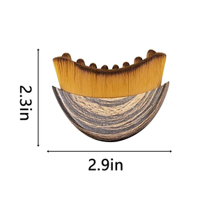 Nouveau Masseur Facial Doux à Brosse Sèche Moderne avec Logo Personnalisé, Brosse Ovale pour Drainage Lymphatique, Contour du Visage, Lifting et Éclat Naturel de la Peau - Product Image 2